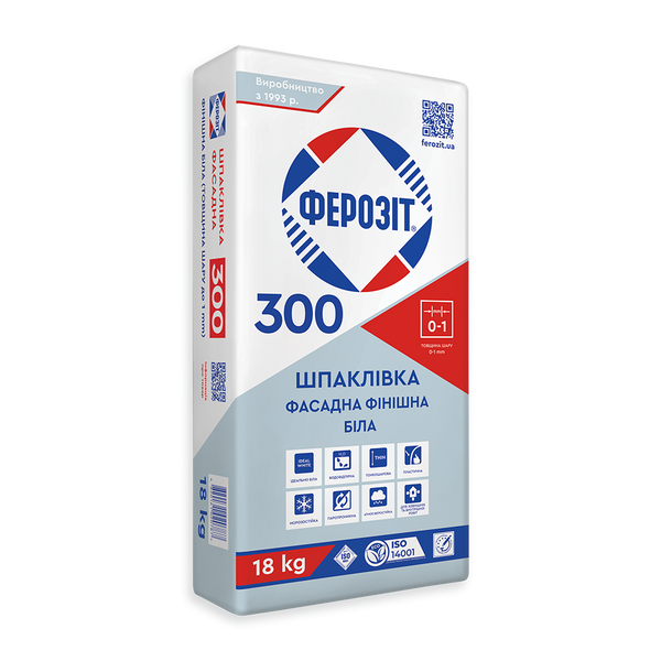 Шпаклівка фасадна ферозіт 300 18 кг  1323 фото
